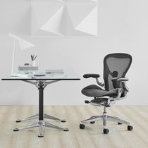 Sillón de oficina contemporáneo / en malla...