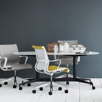 Sillón de oficina contemporáneo / de tejido...