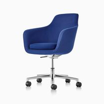 Sillón de oficina contemporáneo / de tejido...