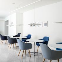 Silla de visita contemporánea / tapizada...