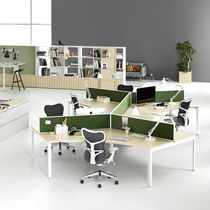Escritorio para open space / de chapa de...
