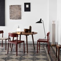 Silla contemporánea / apilable / de madera...