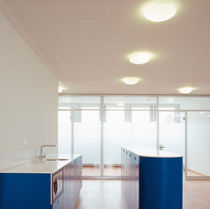 Plafón contemporáneo / redondo / de vidrio...