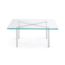 Mesa de centro de diseño Bauhaus / de vidrio...