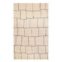 Alfombra contemporánea / con motivos decorativos...