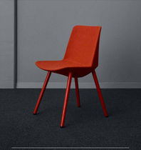 Silla de visita contemporánea / de tejido...