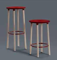 Taburete de bar contemporáneo / de madera...