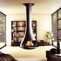 Chimenea de leña / contemporánea / hogar...