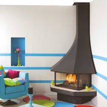 Chimenea de leña / contemporánea / hogar...