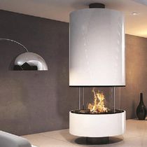 Chimenea de leña / contemporánea / hogar...