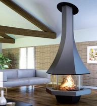 Chimenea de leña / contemporánea / hogar...