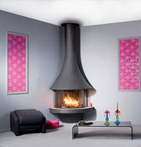 Chimenea de leña / contemporánea / hogar...