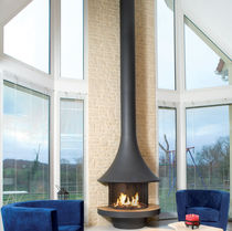 Chimenea de leña / contemporánea / hogar...