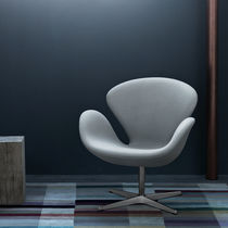 Sillón contemporáneo / de tejido / de cuero...