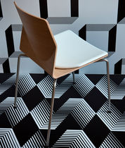 Silla contemporánea / de tejido / de cuero...