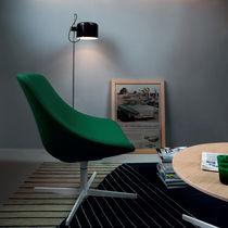 Sillón de visita contemporáneo / de cuero...