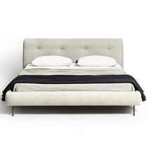 Cama de matrimonio / contemporánea / tapizada...