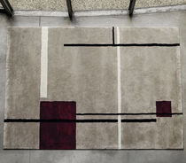 Alfombra contemporánea / con motivos decorativos...