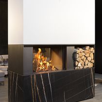 Chimenea de leña / contemporánea / hogar...