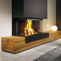 Chimenea de leña / contemporánea / hogar...