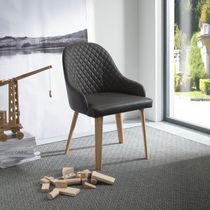 Silla contemporánea / con reposabrazos /...