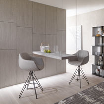 Silla de bar contemporánea / de terciopelo...