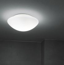 Plafón contemporáneo / redondo / de vidrio...