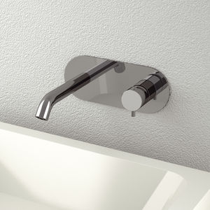 grifo monomando para lavabo / encastrable / de latón cromado / de baño