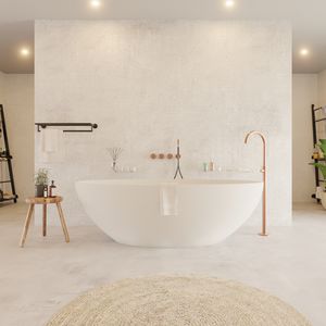 bañera ovalada