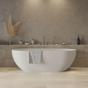 bañera ovalada