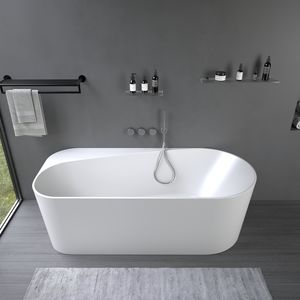 bañera ovalada