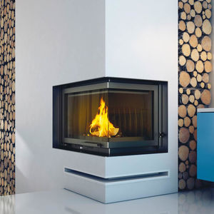 chimenea insertable de esquina