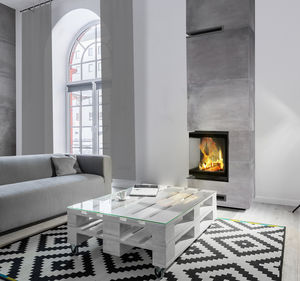 chimenea insertable de doble cara