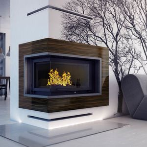 chimenea insertable de esquina