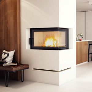 chimenea insertable de esquina