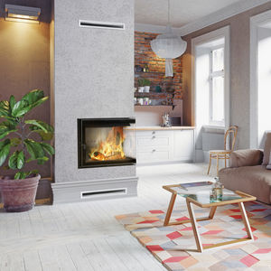chimenea insertable de esquina