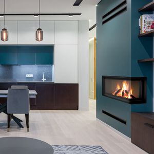 chimenea insertable de doble cara