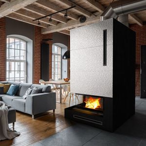 chimenea insertable de esquina