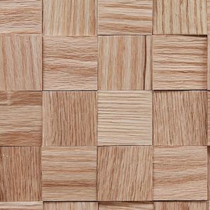 panel decorativo de madera maciza / de pared / 3D / aspecto mosaico