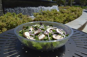 ensaladera de vidrio