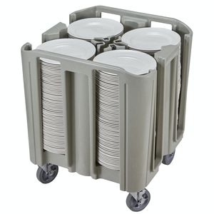 carrito de servicio / para el sector servicios / para restaurante / de vajilla