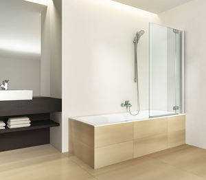 mampara de bañera plegable