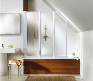 mampara de bañera plegable