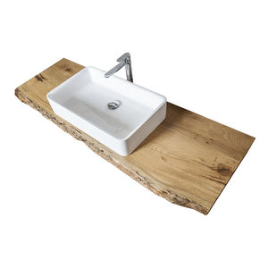 encimera de lavabo de madera