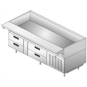 bandeja refrigerada empotrable