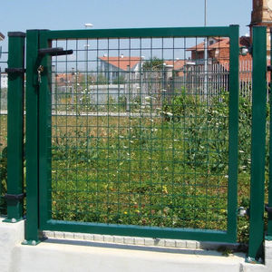puerta para jardín de acero galvanizado