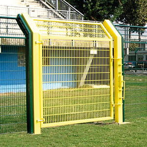 puerta para jardín de acero galvanizado