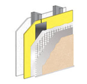 aislante termoacústico / para aislamiento térmico exterior SATE / tipo panel / impermeable