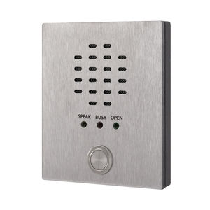 módulo de interfono de acero inoxidable cepillado