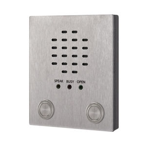 módulo de interfono de acero inoxidable cepillado